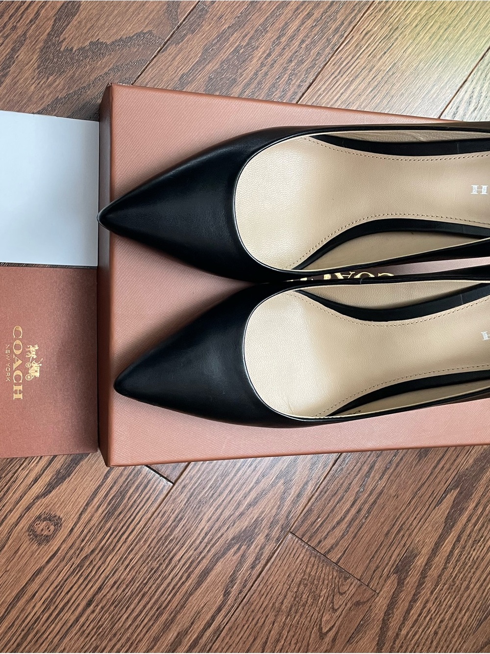 Coach Smith Soft Shine Calf Pumps - Black - Picture 3 of 5